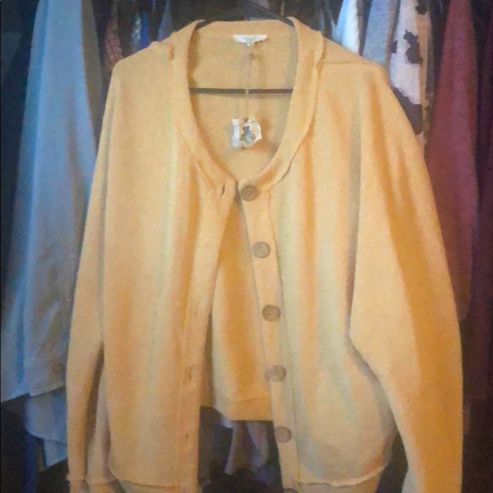 Gold cardigan
